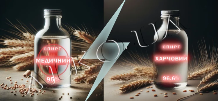 Различия между медицинским и пищевым спиртом Различия между медицинским и пищевым спиртом